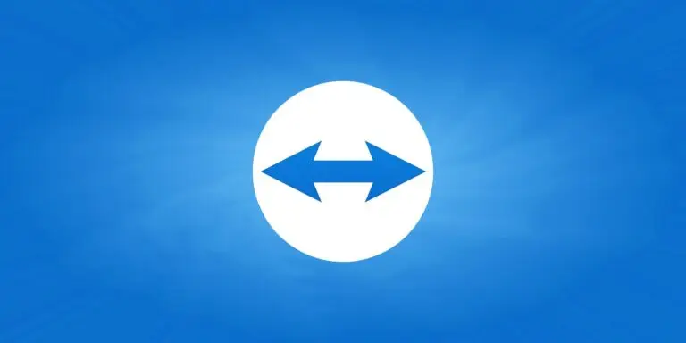 A blue background with a white oval in the center, containing two overlapping blue arrows pointing left and right, symbolizes seamless connectivity. The blue gradient in the background radiates outward from the oval, evoking a sense of security akin to a VPN protecting against potential threats.