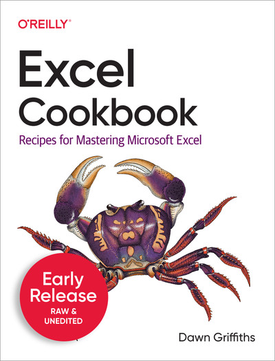 Excel Cookbook Early Release Book Cover