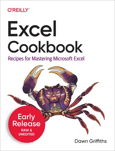 Excel Cookbook Early Release Book Cover