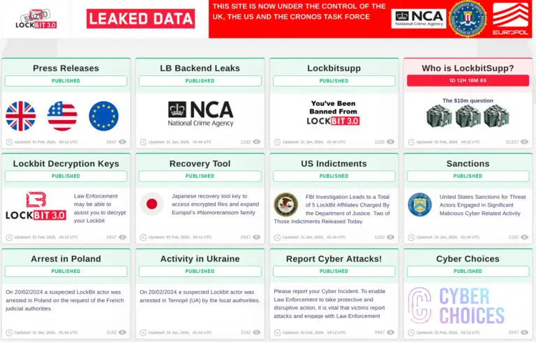 DoD-Cyber-Security-Blogs Lockbit Shutdown trollage