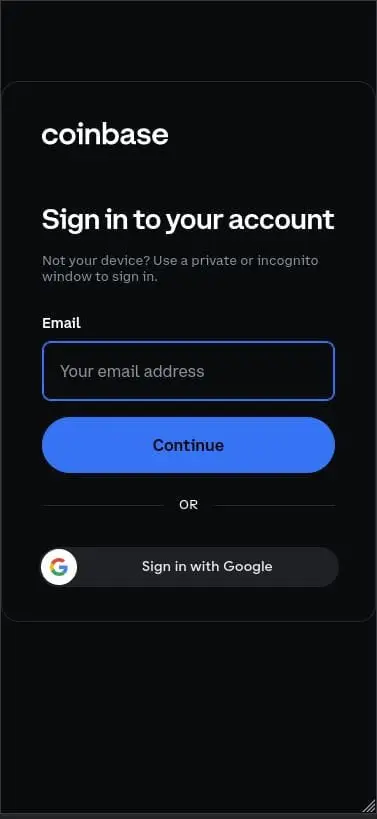 Phishing on Google and Coinbase accounts